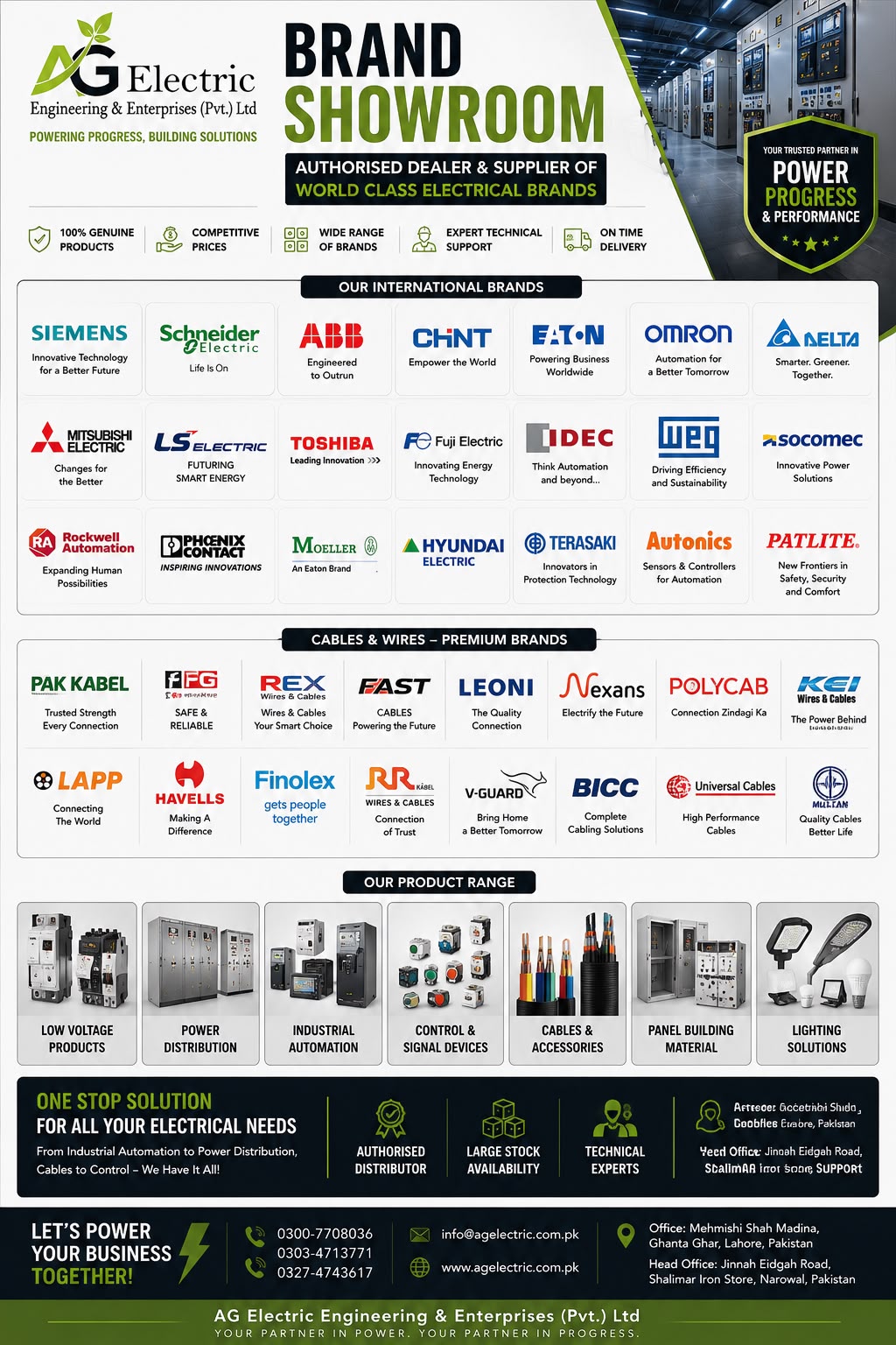 AG Electric brands